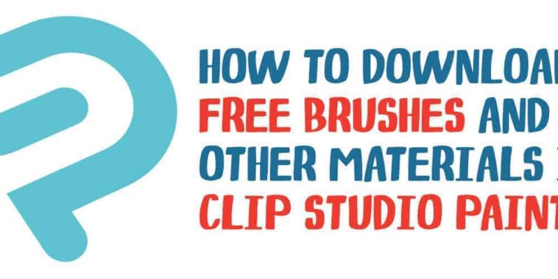 How to download free brushes and other materials in Clip Studio Paint